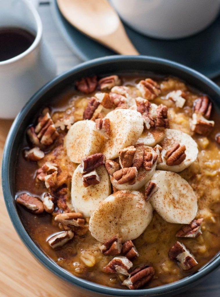 Pumpkin Maple Oats with Pecans