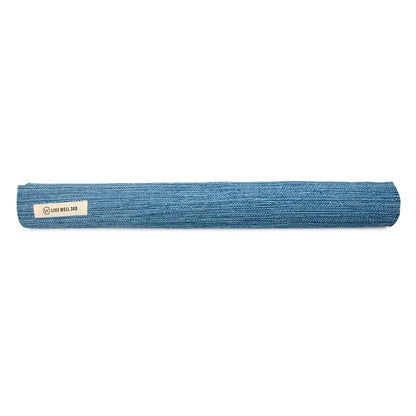 washable blue yoga mat